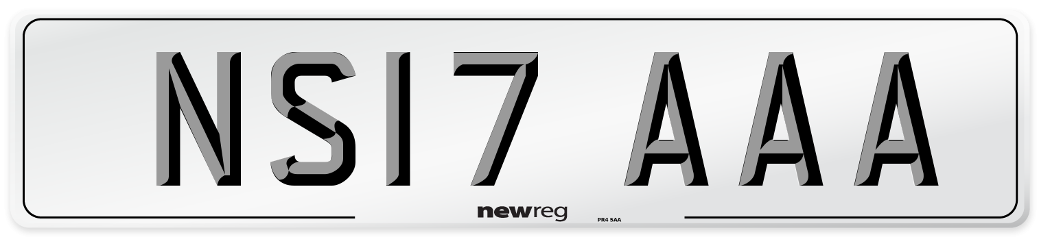 NS17 AAA Number Plate from New Reg